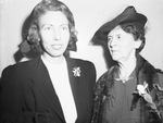 Miss Avis Robertson, left, principal of South Fort Worth and Katy Lake School, and Mrs. Edith Joynes, National Education Association President