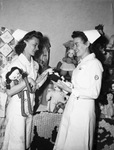 Helen Kelly and Stella Mae Stacey, nurses at St. Joseph's Hospital