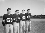 Football North Side High School. Johnny Sherrod, third from left (others not identified)