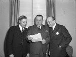 Elks Club convention. Left to right, Raymond L. Wright, George Strauss and H. S. Rubenstein