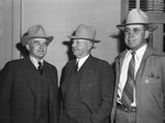 Texas Sheep and Goat Raisers Association convention. Left to right, Beal Pumphrey of San Antonio; Frank White of San Angelo and Jack Canning of Eden