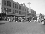 Christmas shoppers in downtown Fort Worth
