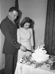 Cadet Leword G. Stratton Junior and His Bride, the Former Miss Elizabeth J. Bonney