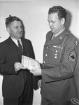 Fourth War Loan Drive: Mr. John L. Jones and Master Sergeant Robert H. Hamilton