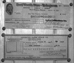 Copies of checks from the Star-Telegram and American Paper Stock Company