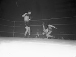 Golden Gloves. Action. Wilbur Blanton left and Truman.