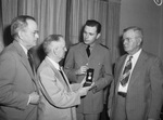 Doctor T. M. Hall of Fort Worth, Texas receiving Mariner's Medal for his brother