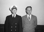 Roland E. Balch, in Navy uniform and Hubert J. Brown