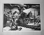 "Jesse James" Lithograph by Thomas Hart Benton