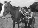 Camp Fire Girls at Camp El Tesoro, Grandbury, Texas. Jean Anderson and Virginia Alexander
