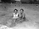 Miss Ida Ruth Lasky and Miss Ellen Jane Little enjoy swimming at Lake Worth on July 4, 1944