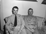 Lieutenant junior grade W. K. Stripling Junior, left, and Major W. C. Stripling Junior