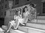 Texas Christian University (TCU) opening. Misses Elizabeth Davis of Dallas, Texas, Carolyn Cole of Vickery, Texas and Jane Coffin of Itasca, Texas