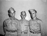 Sergeant L. A. Elklins; Captain Chester Hall and Private Raymond Sevier
