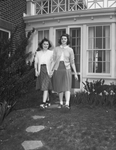 Miss Barbara Young, left of Allentown, Pennsylvania, with her hostess, Miss Jane Chizum