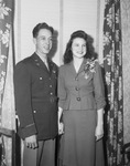 Lieutenant and Mrs. John W. J. Wright. She is the former Miss Bette Jo Johnson