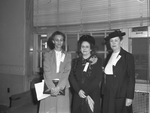 Order of the Eastern Star dinner: Mrs. Susie Campbell, Mrs Esther Baldwin with another woman member