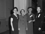 Order of the Eastern Star 62nd convention: Mrs. Lallah Mae Vollus, Mrs. Norma D. Allen, Mrs. Stella Vodrie and Mrs. Cheba Dewees