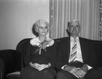 Mr. and Mrs. Walter Evans, celebrating their golden wedding anniversary