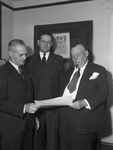 City Water Department. Fred J. King, W. M. Robinson and Mayor McCrary
