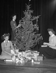 Technical High School Christmas preparations for Service Men's Center: Wanda Porter, Mary Beth Gregory and Lita Browning
