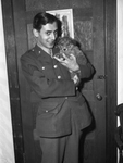 Sgt. Allan Kanter and dog, "Rex"