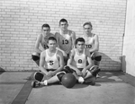 North Side High School's "Starting Five" basketball players
