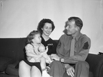 First Sgt. James G. Williams with his wife and daughter