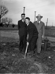 Rev. R. C. Moore, pastor of Fort Worth Baptist Temple, at groundbreaking ceremony of new church