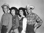 North Side High School Ranch Day: Charles Brown, Elaine Lovelace, Dorothy Bruner and Jack Shannon