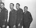 Birdville veterans. Sergeant James L. Angle, Staff Sergeant Hubert E. Haley, Corporal Harley Spurgeon and Sergeant John Fisher