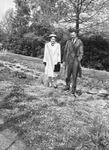 Easter Sunday. Mr. and Mrs. C. L. Morris, admiring flowers
