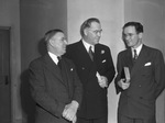 Baptist revival. Left to right, Reverend W. D. Baker, Reverend Forrest Feezor, and Reverend Baker James Cauthen