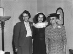 Federation of Women's Clubs. Miss Marita Field, with her mother, Mrs. Stanton Field, and grandmother, and Mrs. P. R. Simmons, all of Weatherford, Texas