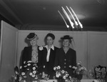Business and Professional Women's Club Flower Show. Mrs. Clarice Lattimore, Miss Mary Findley and Mrs. Maude M. Gardner