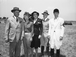 Diamond L. Ranch Horse Show. Colonel R. S. Waring, Eve Stevens, Shirley Lege Carpenter, and H. E. Brants