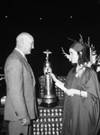 W. L. Stewart presenting trophy Jenny Lind Porter