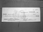 Copy of check sent to Berry Street Baptist Church