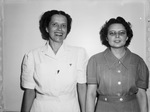 Elizabeth Kenny Institute technicians. Miss Marie Reichert and Miss Dorothy Lovaas