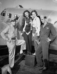 Captain Jack Dozier Miss Eleanor Wilson, Mrs. Catherine Gunn and Staff Sergeant James C. McMillan