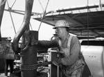 C. H. Gabler, casing man on an oil well