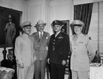 Lieutenant General Harold L. George, Amon Carter, Major General M. S. Fairchild and Colonel J.M. McDonnell.