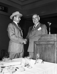 Amon Carter Sr (right) and W. H. Wright