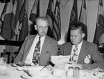 Rotary Club members Charles Peyton and Carroll Hinners
