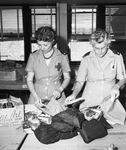 Red Cross workers. Mrs. M. M. Mobley and Mrs. A. T. Barrett