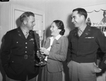 Lieutenant John Wieboldt, Major Richard C. Slack and Mrs. R. D. Mahoney