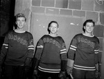 Fort Worth Rangers ice hockey players (left to right) Gord Hogge, Nelson Little and Eddy Kobussen