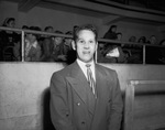 Fort Worth Rangers ice hockey player Vic Lofvendahl in street attire