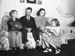 Judge Thomas J. Renfro with his wife and children, Tommie, 9; and Shelia, 7