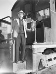 Fred Harr, retiring engineer at the Fort Worth Belt Railway yards
